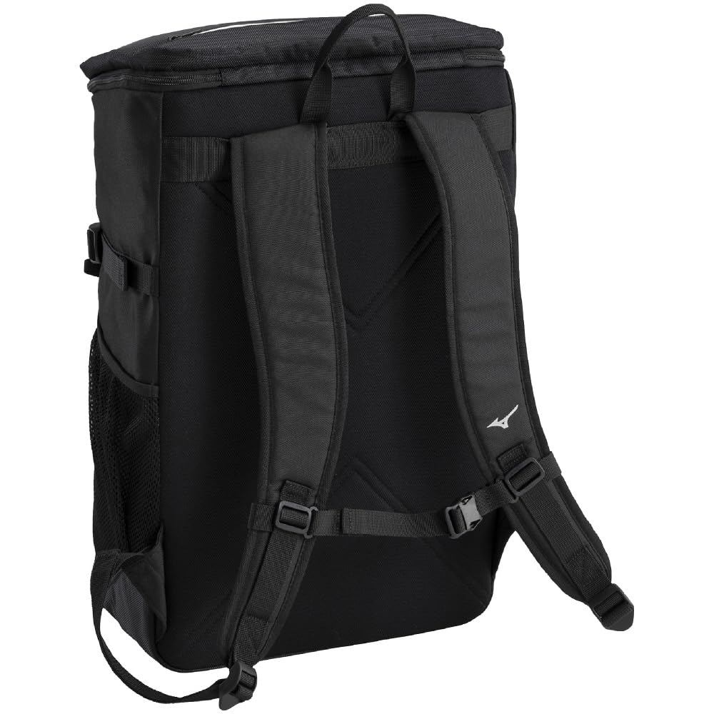 Mizuno For Club and Model Black and L33 X W18 X H52 N-XT Backpack, 30L, School, Travel, Excursions, Activities, Sports, 33JDC000, White, Dimensions