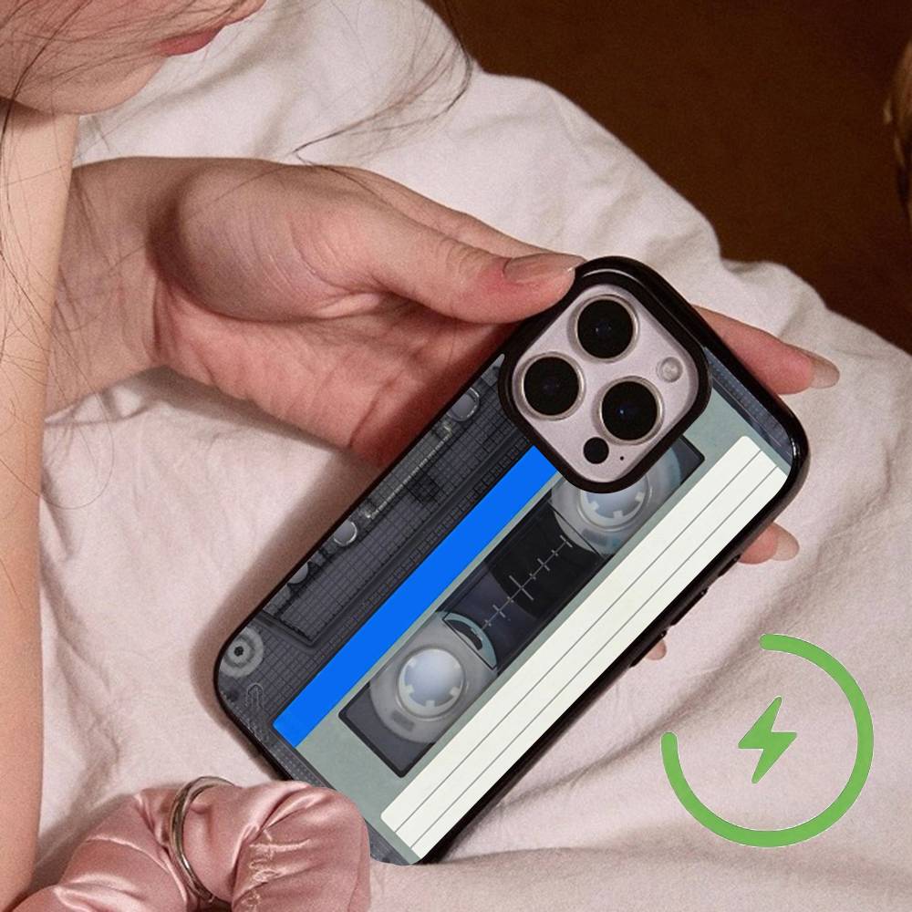 Vintage Cassette Tape Retro Style Magsafe For IPhone Phone Case 17 Air 16 15 14 Plus 13 12 Mini 11 Pro Max Thin Magnetic Cover