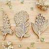 Scrapbooking Supplies Floral Stamps DIY Vintage Flower Floral Art Craft Stamps Exquisite Floral Art Craft Wooden Plant Stamp