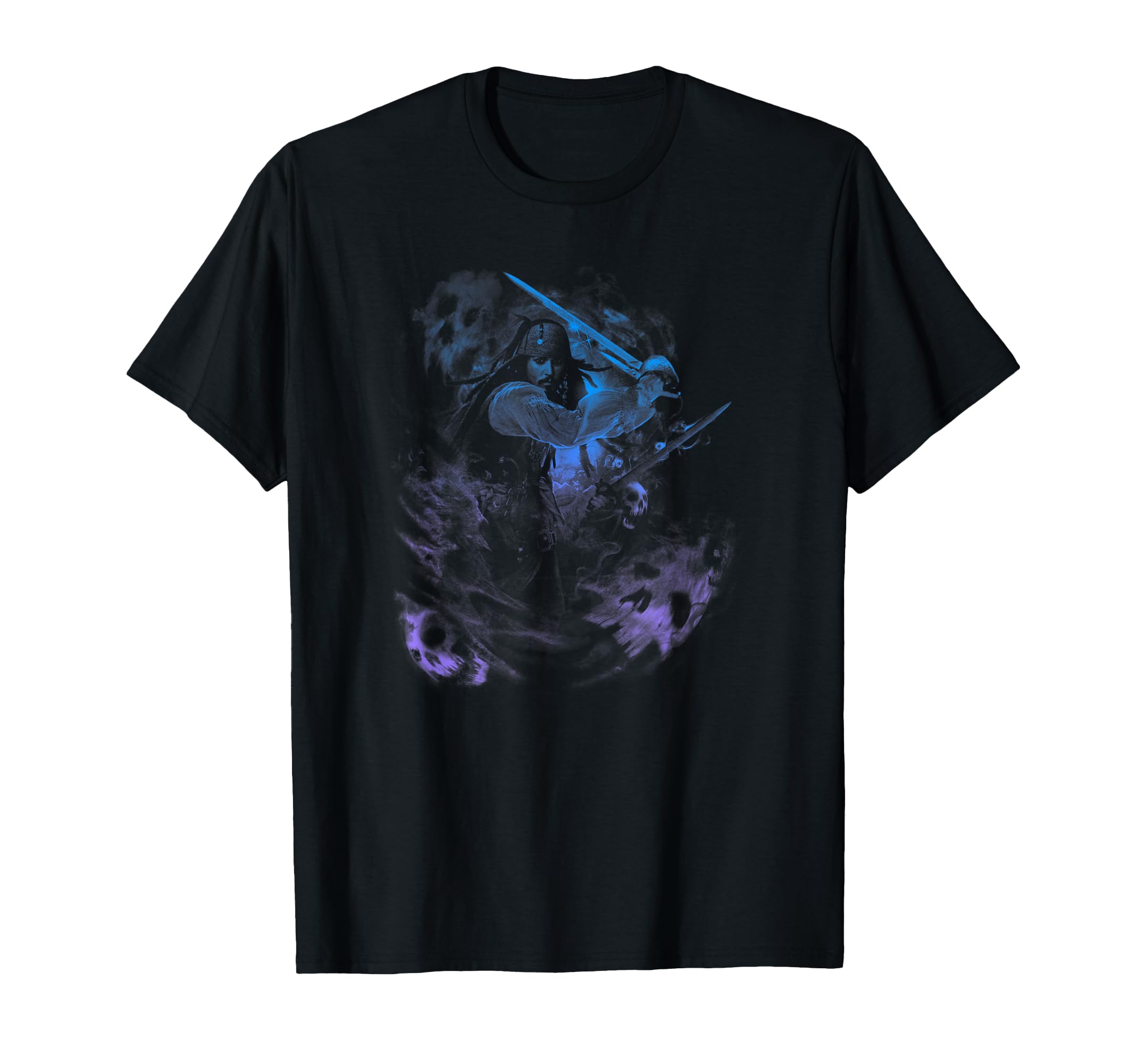 Disney Pirates of the Caribbean Jack Sparrow Smoky Portrait T-Shirt