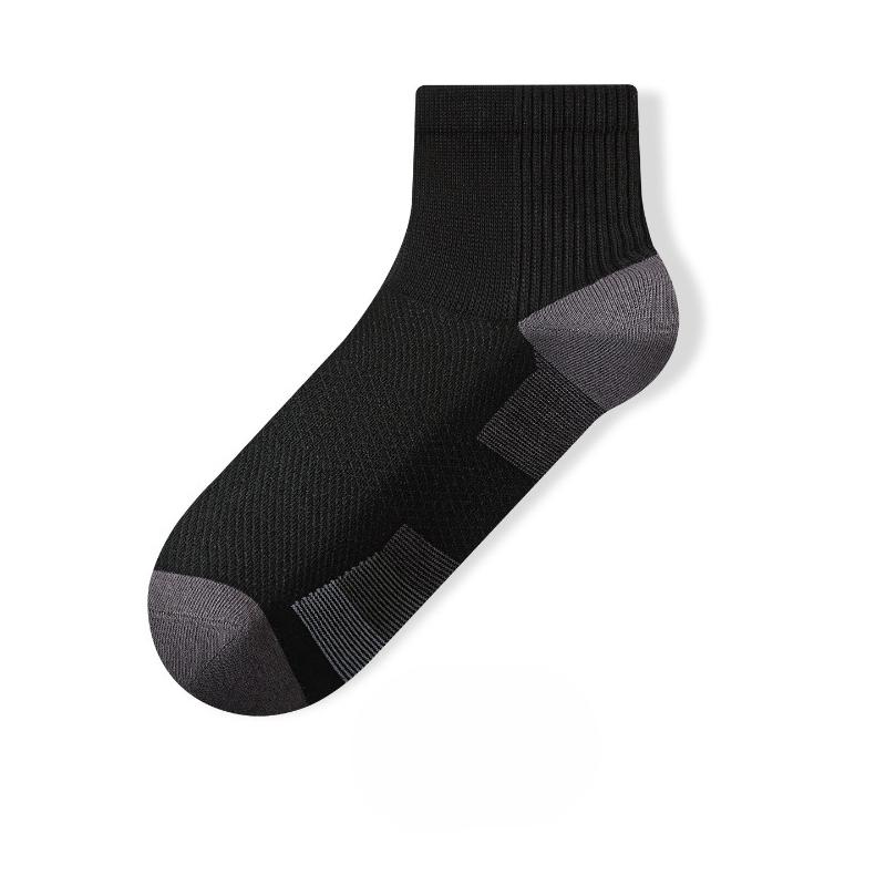 

Socks Men s Short Socks Spring/Summer Mesh Breathable Anti-odor Wicking Anti-sweat Antibacterial Deodorant Colorful Boneless Men s Short Tube Socks 1 pair чёрный