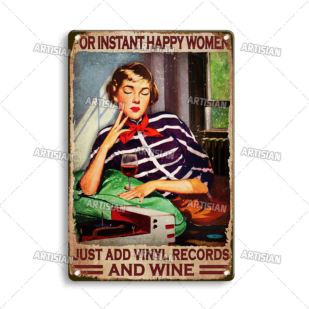 Artisian Music Metallschild Vinyl Blechposter Instrument Dekorative Platte Wanddeko Garage Bar Pub Club Hotel Café Küche Zuhause