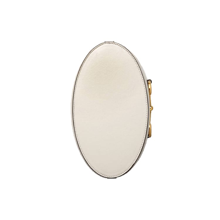 GUCCI Horsebit 1955 Leather Bucket Bag, Shoulder Bag, Crossbody Bag Women's White 602118-1DBLG-9022