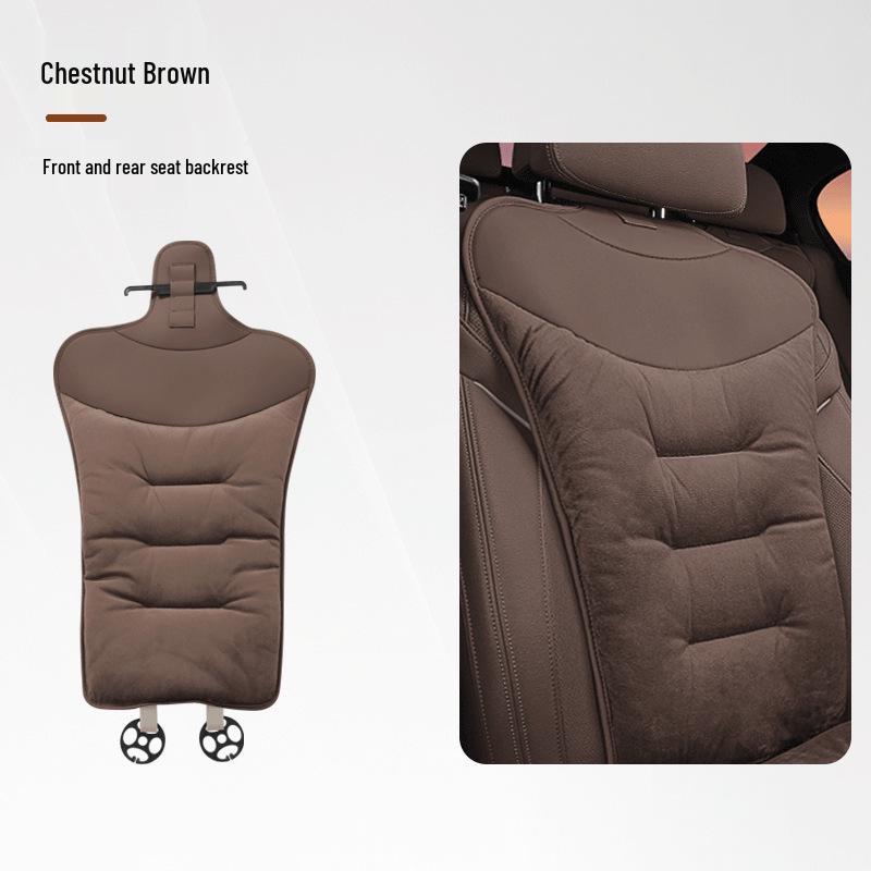 Winter Flannel Car Seat Cushions - Thick, Warm, Front & Rear Options