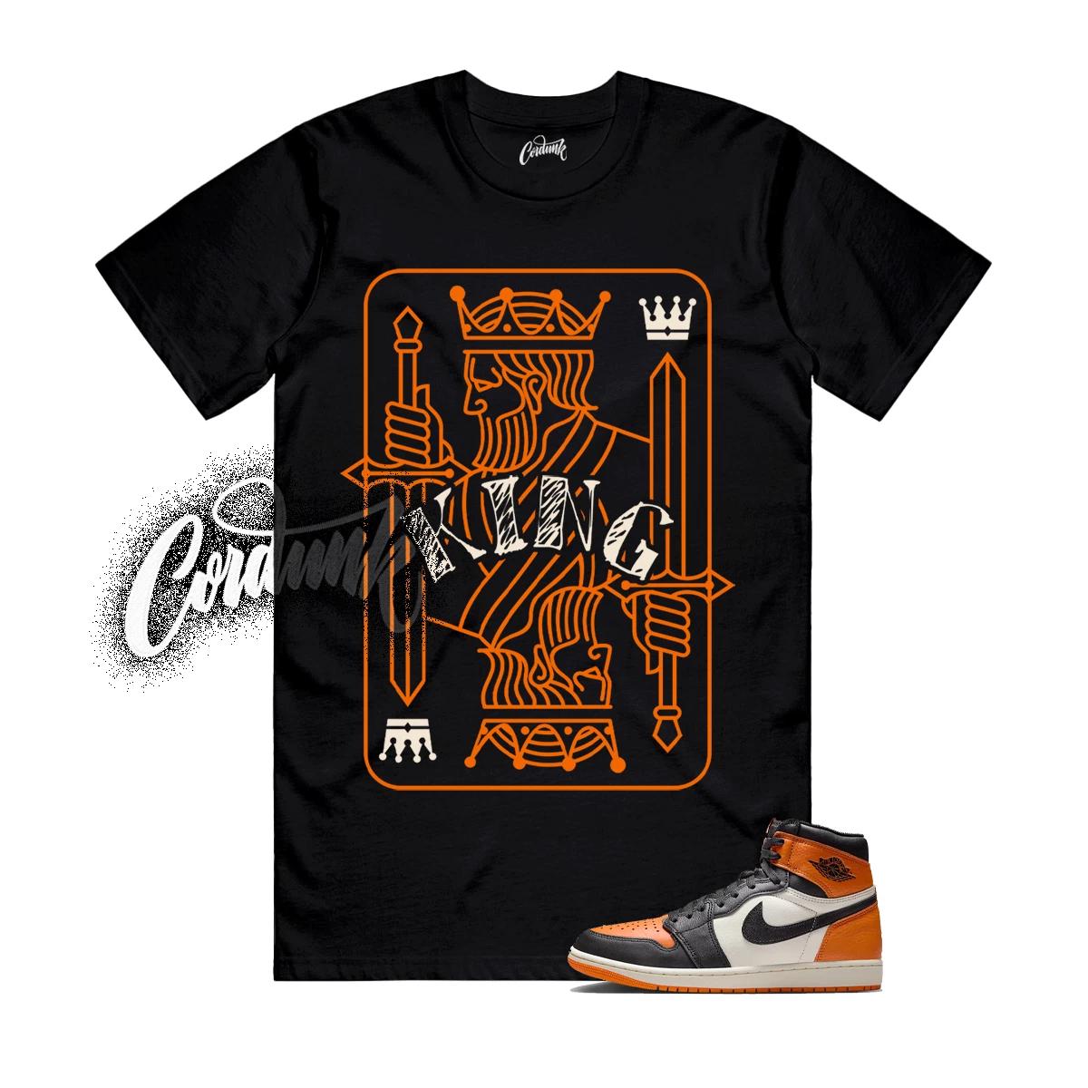 1 Shattered Backboard Starfish Orange Sail Black T Shirt Match KING XL