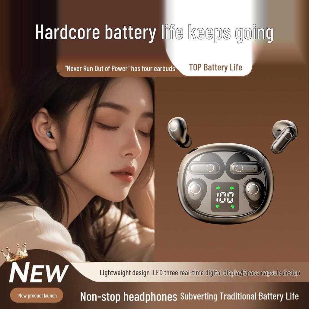 SK35 TK Two-in-One Wireless Bluetooth Earphones - Four-Ear High Sound Quality, Painless Mini In-ear Design