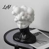 Niche Decorative Crafts Modern Abstract Bust Statue Man Portrait Sculpture Minimalist Black And Luxury Living Room Accents White Art Ornament