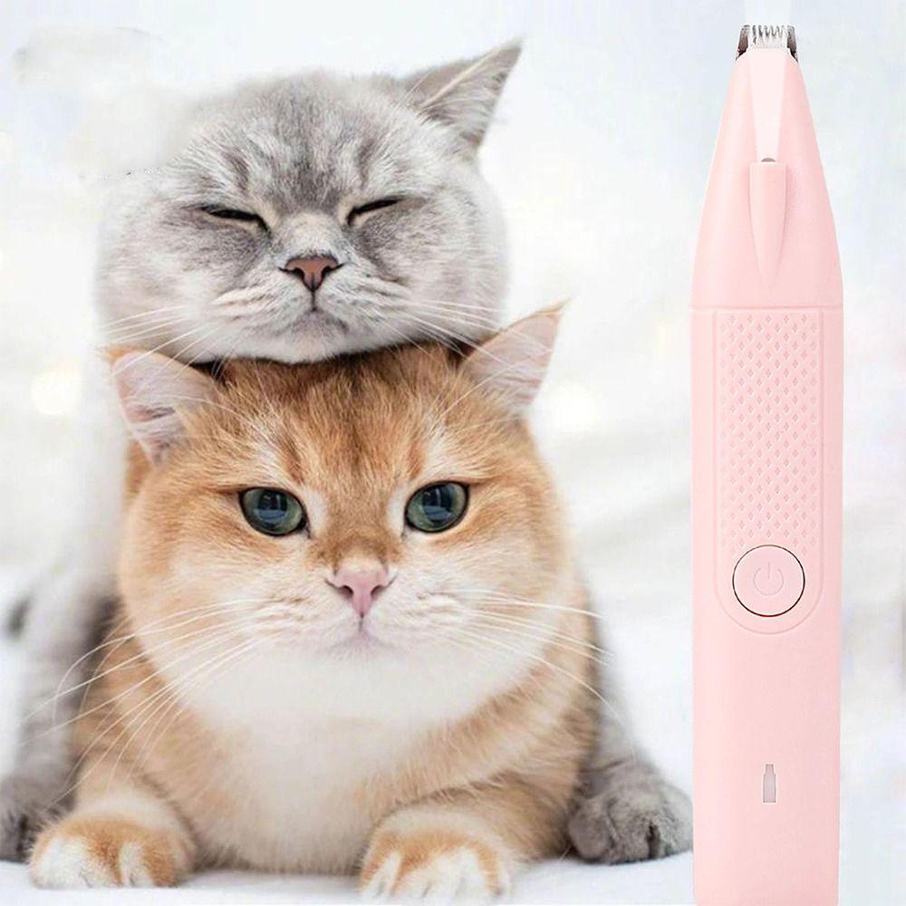 Electric Electric Dog Cutter with Led Light Cat Grooming Trimmer Pet Foot Hair Trimmer Dog Cat