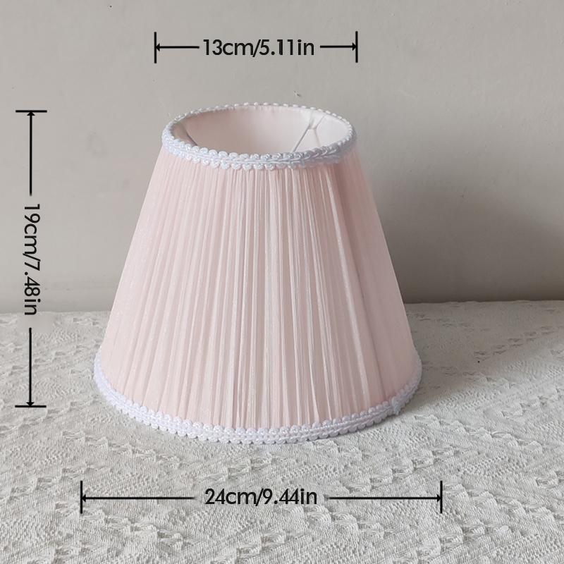 Nordic Style Modern Lamp Shade Elegant Wrinkles Fabric Lampshade Home Bedside Study Hotel Table Chandelier Cover