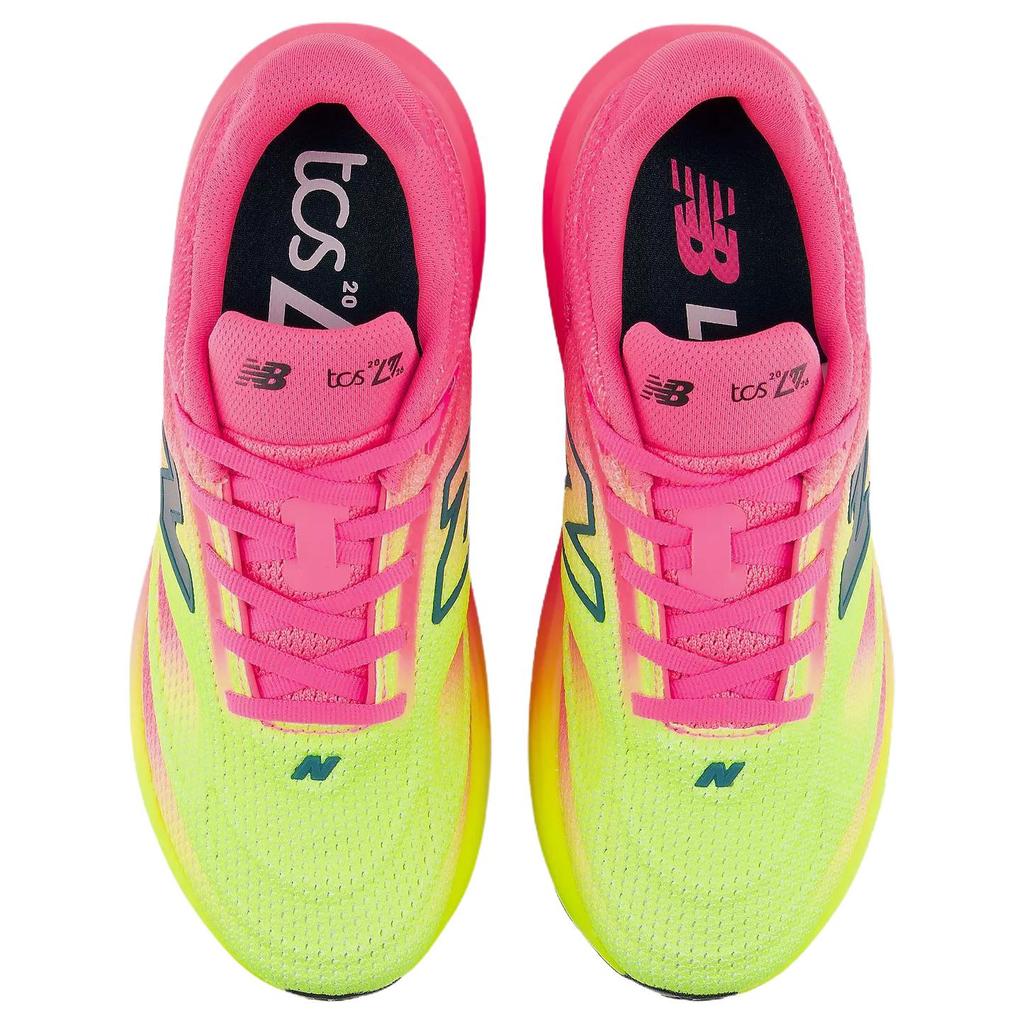 New Balance 1080v15 Breathable Running Shoes Women's Bright Pink Yellow W1080940