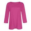 Women’s Fashion Everyday Everything Casual V-neck Seven-point Sleeve Printed T-shirt Top