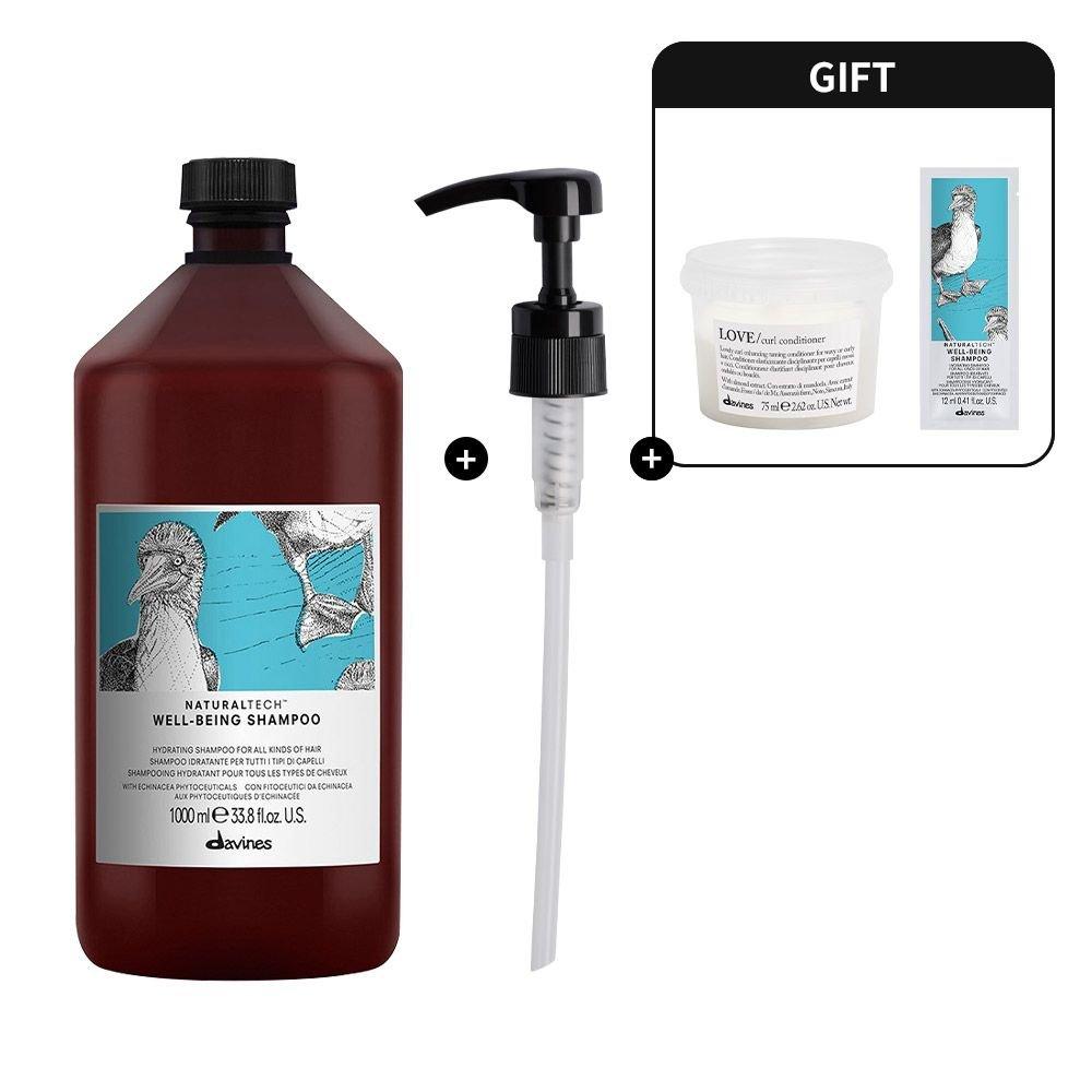 [Exclusive] Wellbeing Shampoo 1000ml (+Love Curl Conditioner 75ml, Wellbeing Shampoo 12ml)