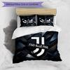 Set Biancheria da Letto 3 Pezzi con Stampa Pattern Juventus FC Morbido Delicato sulla Pelle Lavabile Copripiumino e Federe Set Stagione Unica Camera da Letto