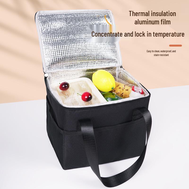 Insulated Portable Lunch Bag: Thickened Oxford Cloth for Picnics