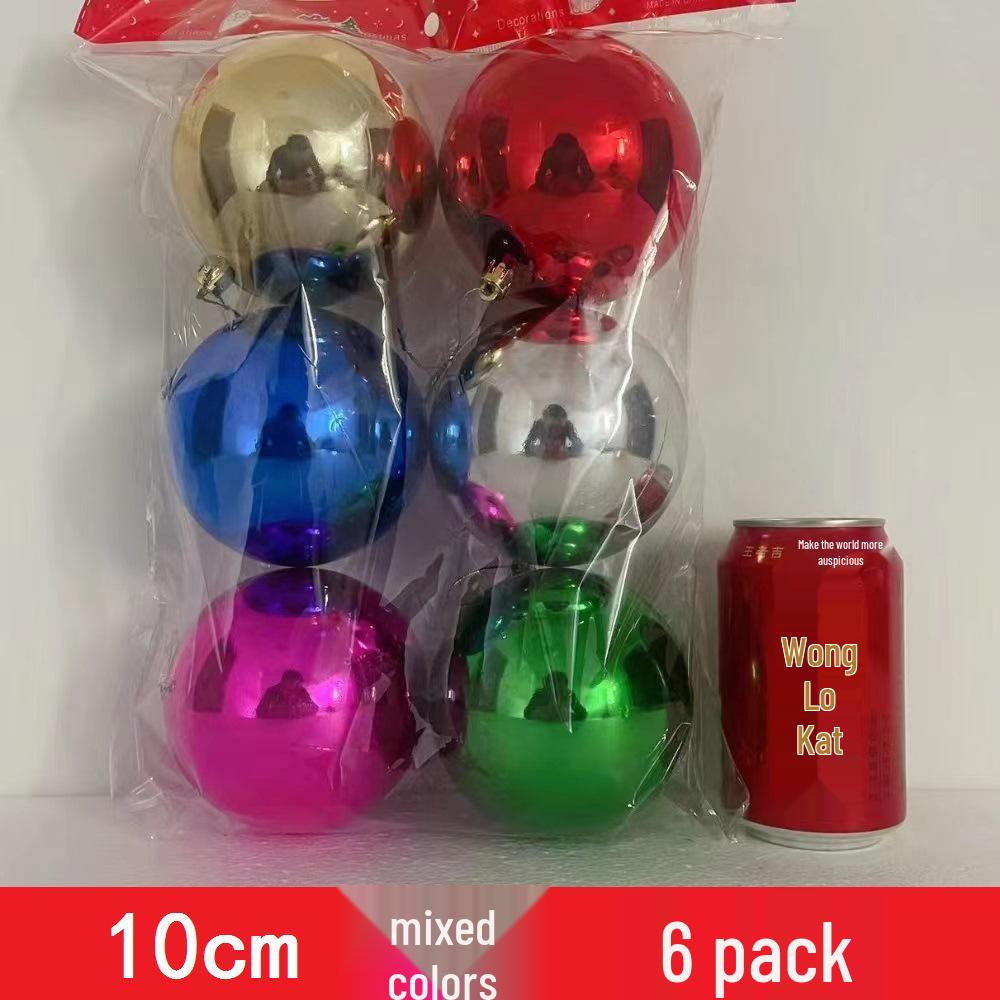 Custom Electroplated Round Christmas Hanging Ornament