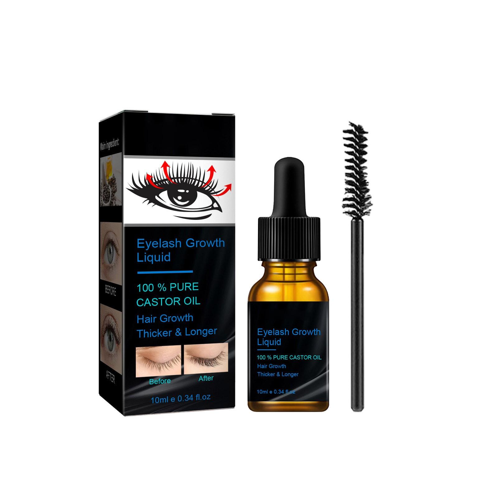 

10ml Eyelash Care Solution Gentle And Moisturizing For Hair Growth чорний