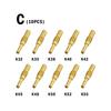 10Pcs Motorcycle Carburetor Main Jets Slow Pilot Jets M5 6mm Thread for PWK Keihin OKO CVK Carb Set Injector Nozzle