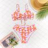 Floral Print Push-Up Bikini Separates for Women