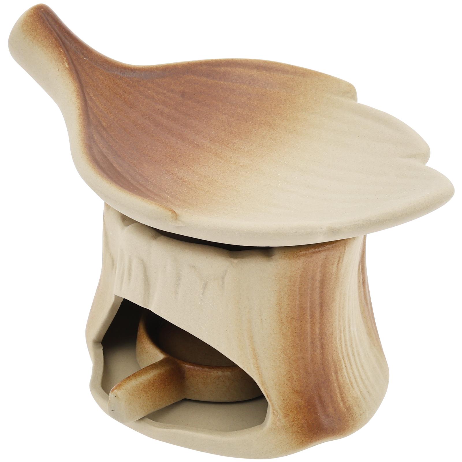 Ceramic Aromatherapy Stove Cedar and Herb Burner Ceramic Candle Incense Burner Flower Grass and Essential Oil Aromatherapy Stove