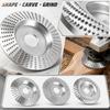 3 Piece Tungsten Carbide Grinding Wheel Set for Angle Grinder Suitable for Woodworking Material Removal Shaping Carving and Cutting
