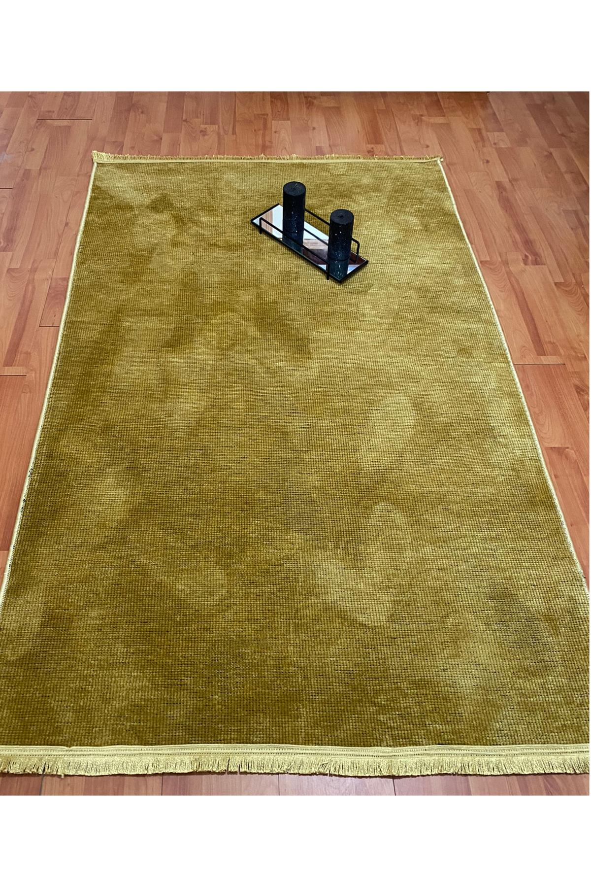 

Rovigo Home Современный тканый ковер из синели 80x150 жёлтый