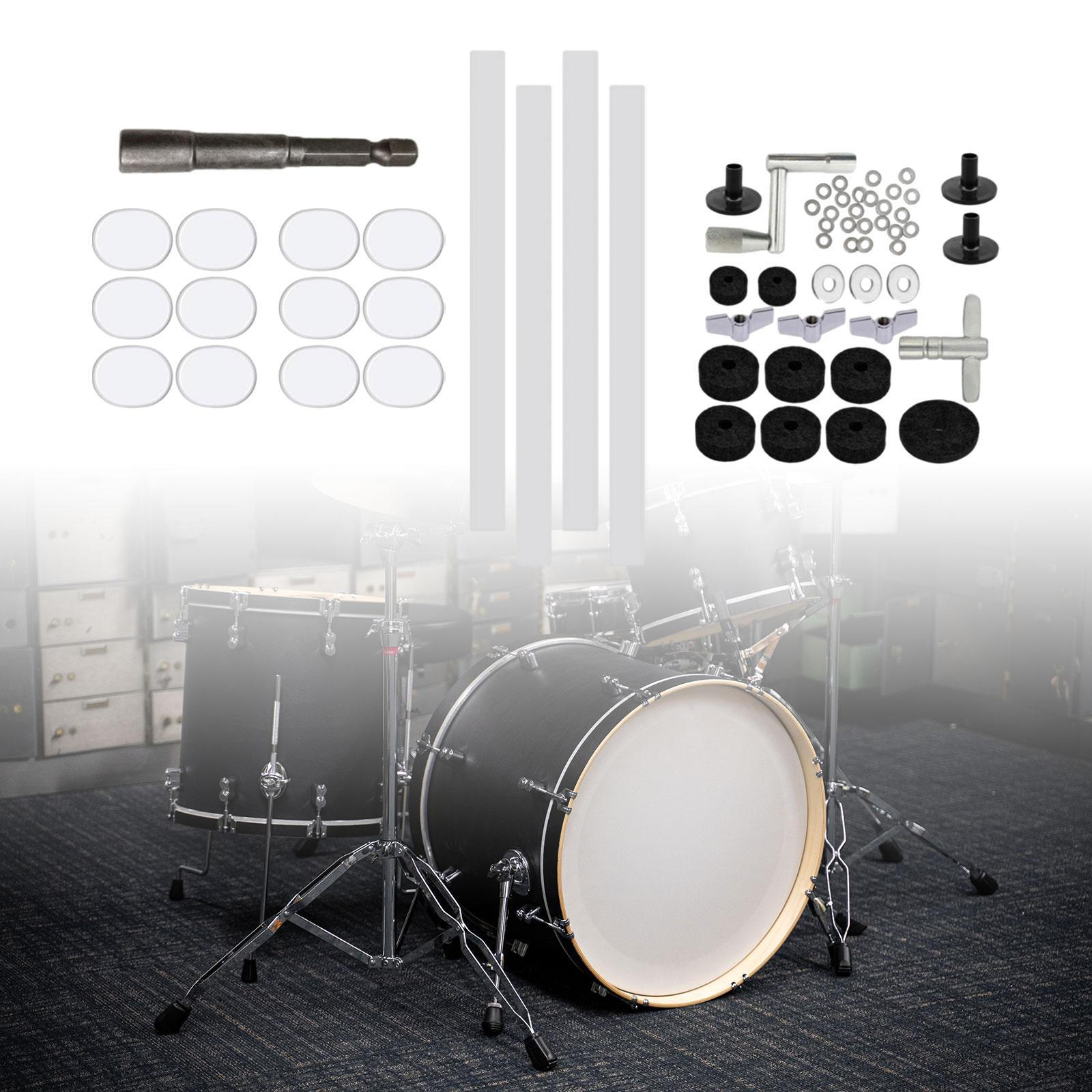 

Аксессуары для замены тарелок Фетровые накладки для барабанов Контроль качества звука Шайбы Фетровые шайбы 51 Pieces