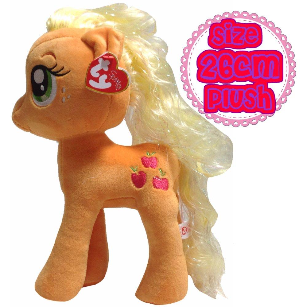 

My Little Pony Ty Beanie Babies 26см Большая плюшевая игрушка Оранжевый талисман Мой маленький пони MLP Товары Бини Beanie Babies (Эпплджек)