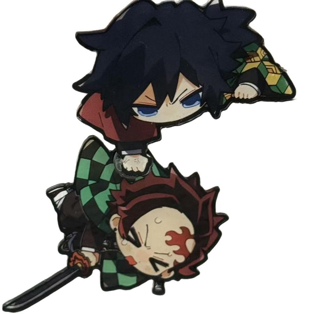 Demon Slayer Tanjiro & Giyu Acryl-Aufsteller Schlüsselanhänger Shaker-Ornament