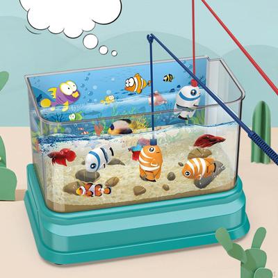 Simulation Electric Fish Tank Educational Toys Small Aquarium for Toddlers