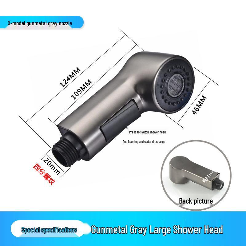 

Dual-Function Handheld Shower Head & Faucet Sprayer for Kitchen or Bathroom