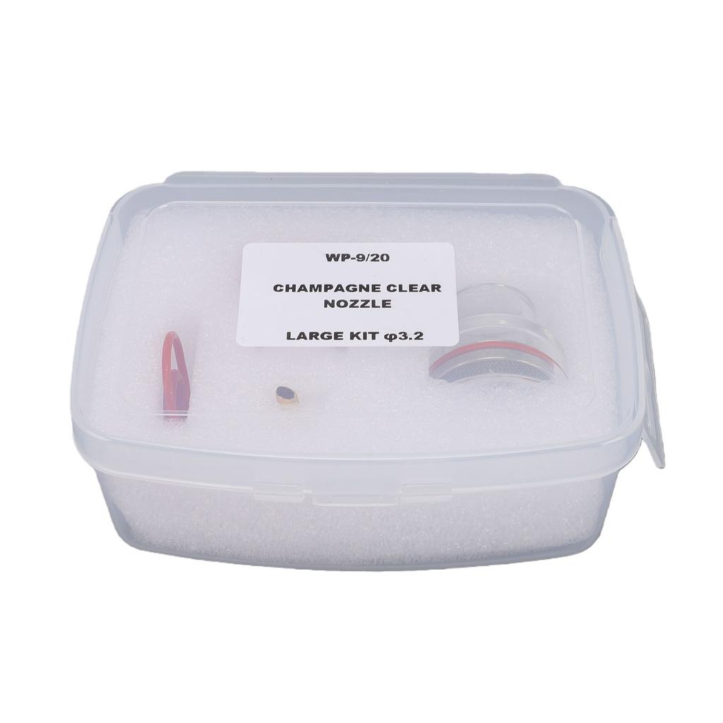 Torch Glass Cup Kit Suitable for WP 17 18 26 Torch Welding Glass Cup and 1 8 Inch 3.2mm Gas Lens Collet Body with