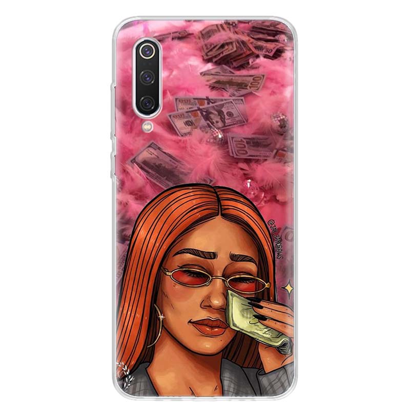 Devil Woman Sexy Girl Witch Cover Phone Case For Xiaomi Redmi Note 14 13 12 12S 11 Pro Plus 11S 10 10S 11T 11E Soft Transparent
