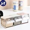 Kunststoff-Gewürzglas, umweltfreundlicher Gewürzbehälter, stilvolle Wand-Gewürzbox für Zuhause