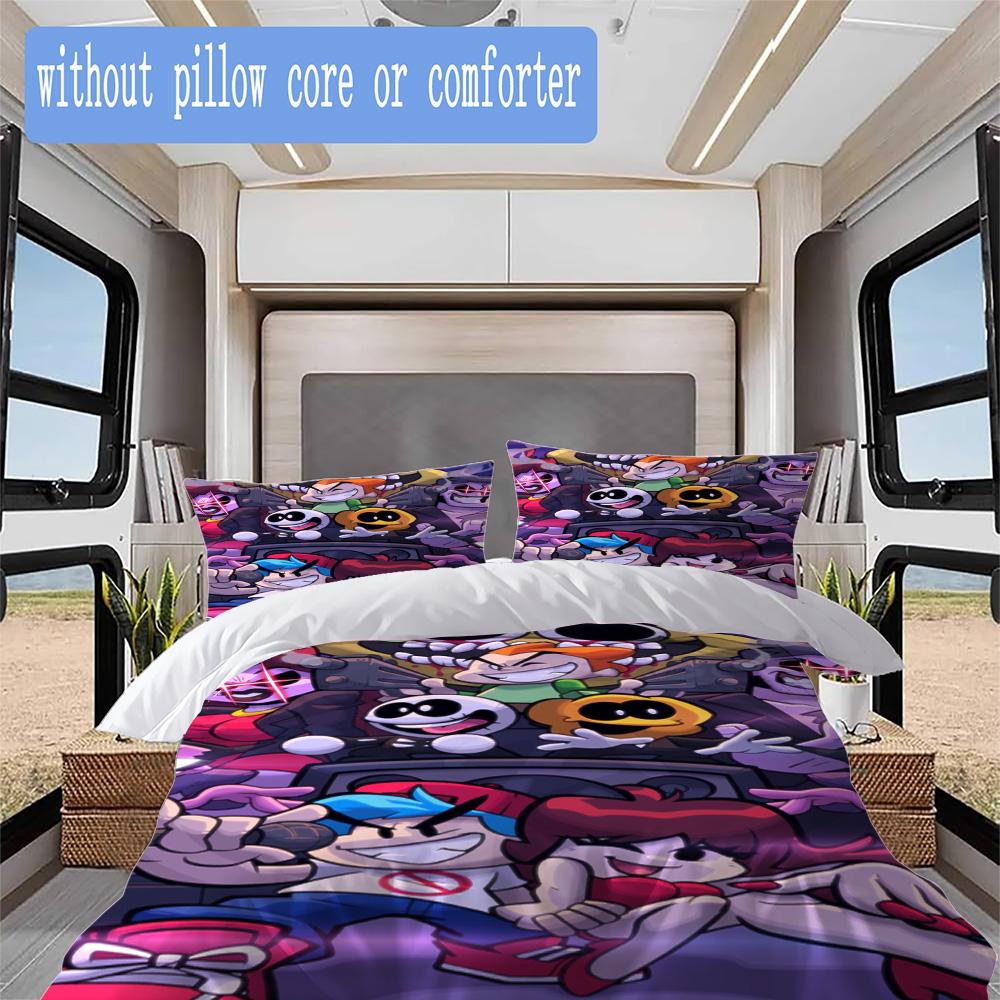 JUMBO Pattern Bedding,Quilt Set Quilt Cover Pillowcase Home Birthday Gift (1*duvet cover+2*pillowcase,without core)ZSJT0917055