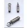 Titanium Alloy Tritium Tube Keychain, Self-luminous Tritium Trachea Necklace Pendant 3.5 * 25mm Tritium Removable