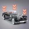 1/24 Mercedes Benz 1936 500K Classic Vintage Alloy Diecast Car Model Sound Car