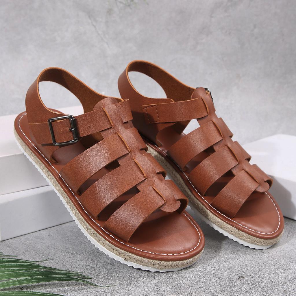Thick-soled slippers women's new outer wear style flat-bottomed cool slippers