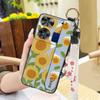 Waterproof Kickstand Phone Case For ZTE Nubia Z60 Ultra Oil Painting Soft Case Fashion Design Flower Anti-knock Lanyard