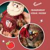 Yousheng Burlap Christmas Gift Bags Zipper Design Plush 3D Santa Snowman Doll Fruit Bags Reusable Fabric Storage Bag for Gifts Candy