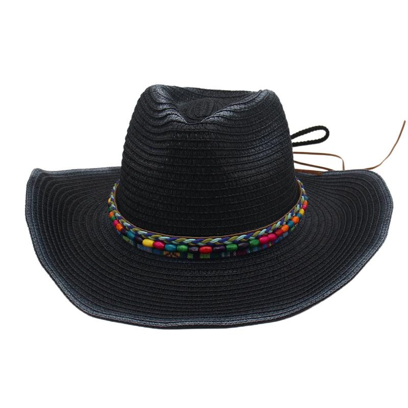 Cross-Border Korean Version Of Men'S And Women'S Top Hats, Jazz Hats, Sunshade Beach Breathable Sunscreen Hats, Cross-Border Warped Edge Panama