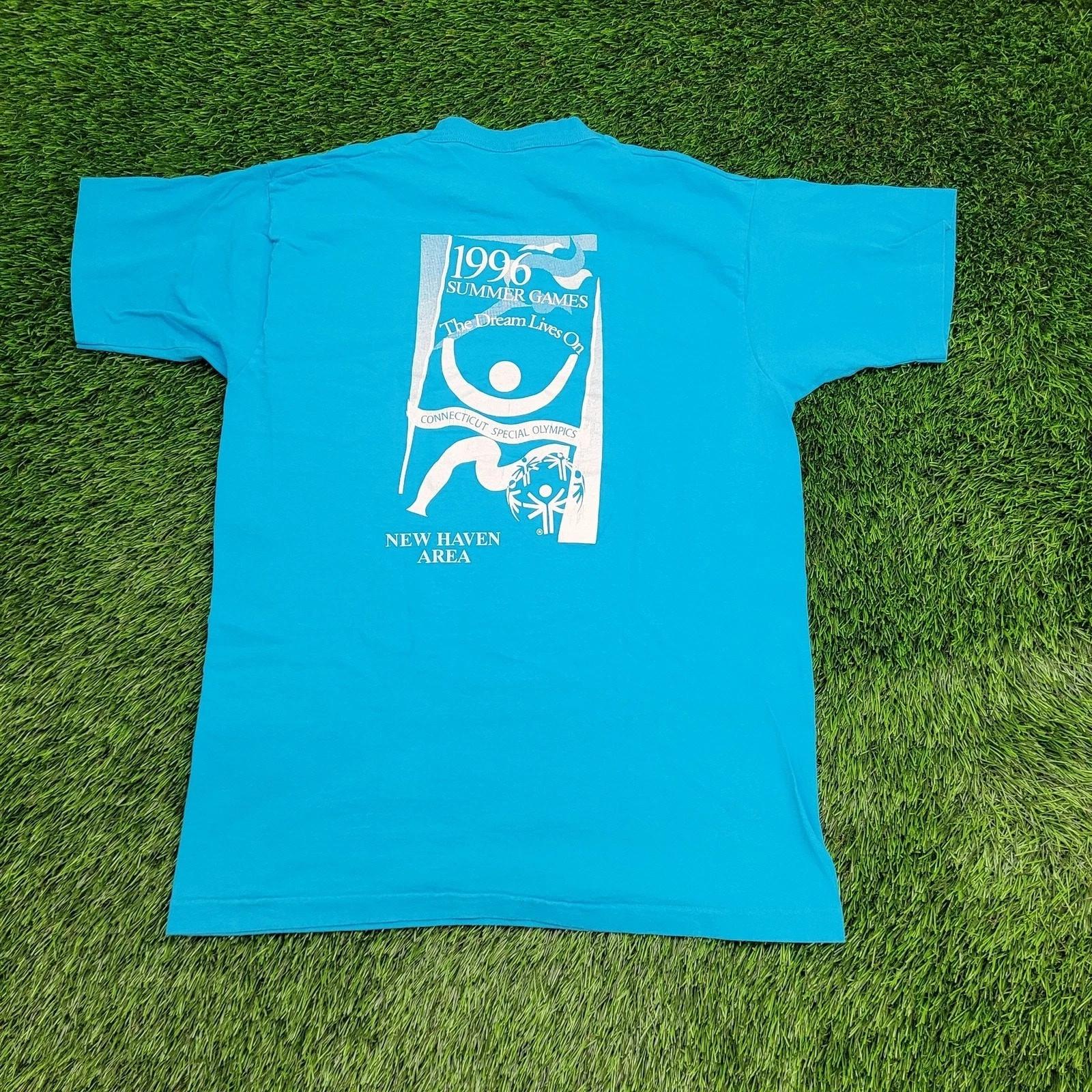 

Vintage 1996 New-Haven Summer-Games Shirt M/L 21x28 Connecticut S