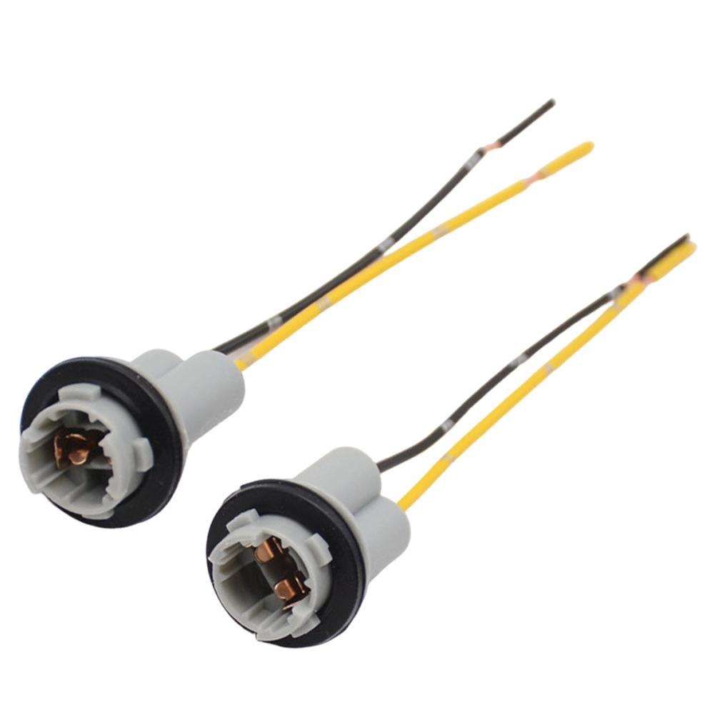 2Pcs T13 T15 LED Adapter Car Lamp Holder Bulb Base Turn Signal Side Light Socket Accessories for Vehicle