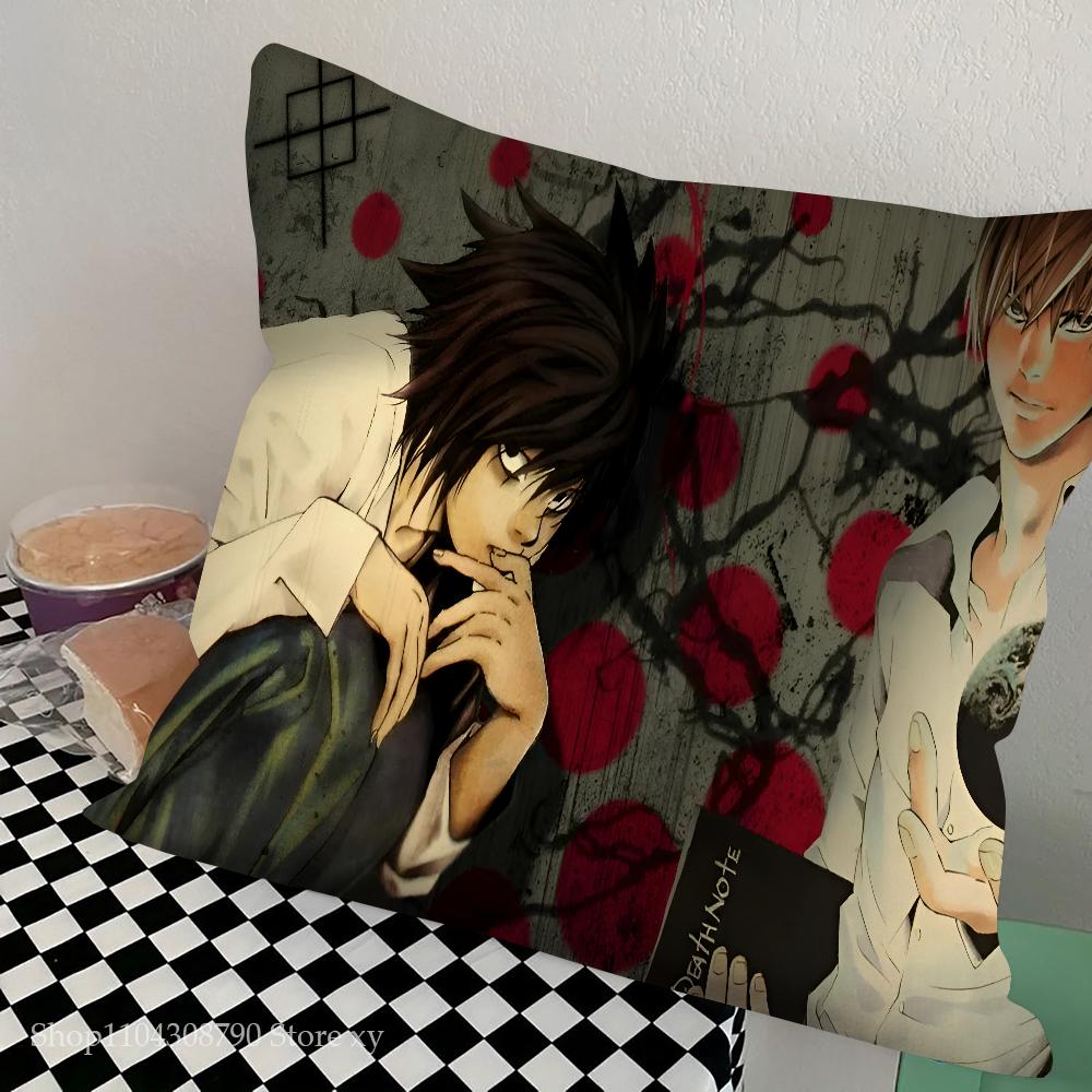 Anime Death Note Ryuk Pillow Case Square Pillow Bedroom Sofa Leisure Comfort Cushion Car Living Room Home Decoration