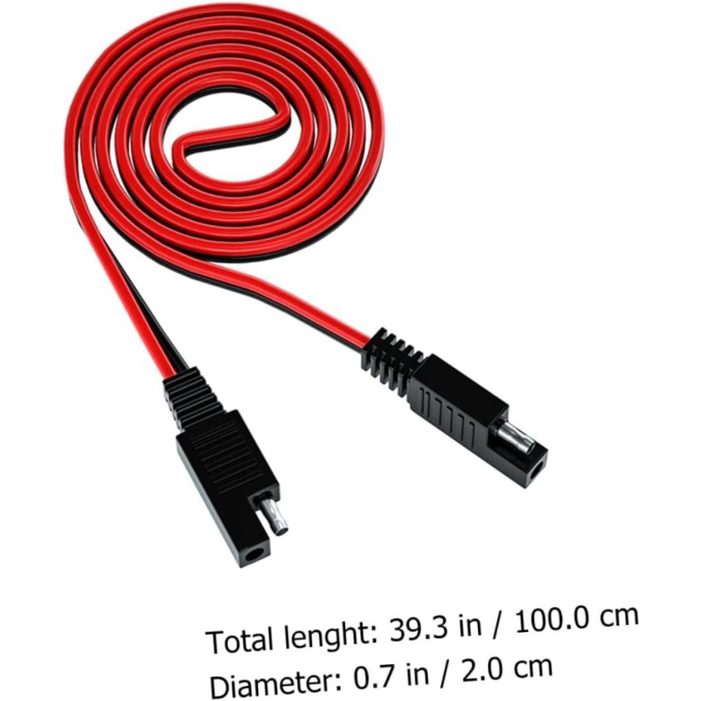 Cavo SAE Doppio Cavo di Estensione USB Doppia Interfaccia SAE Cavo Cavi Batteria Cablaggio Terminale Cavo di Estensione SAE Cavo Caricabatterie ABS per Moto