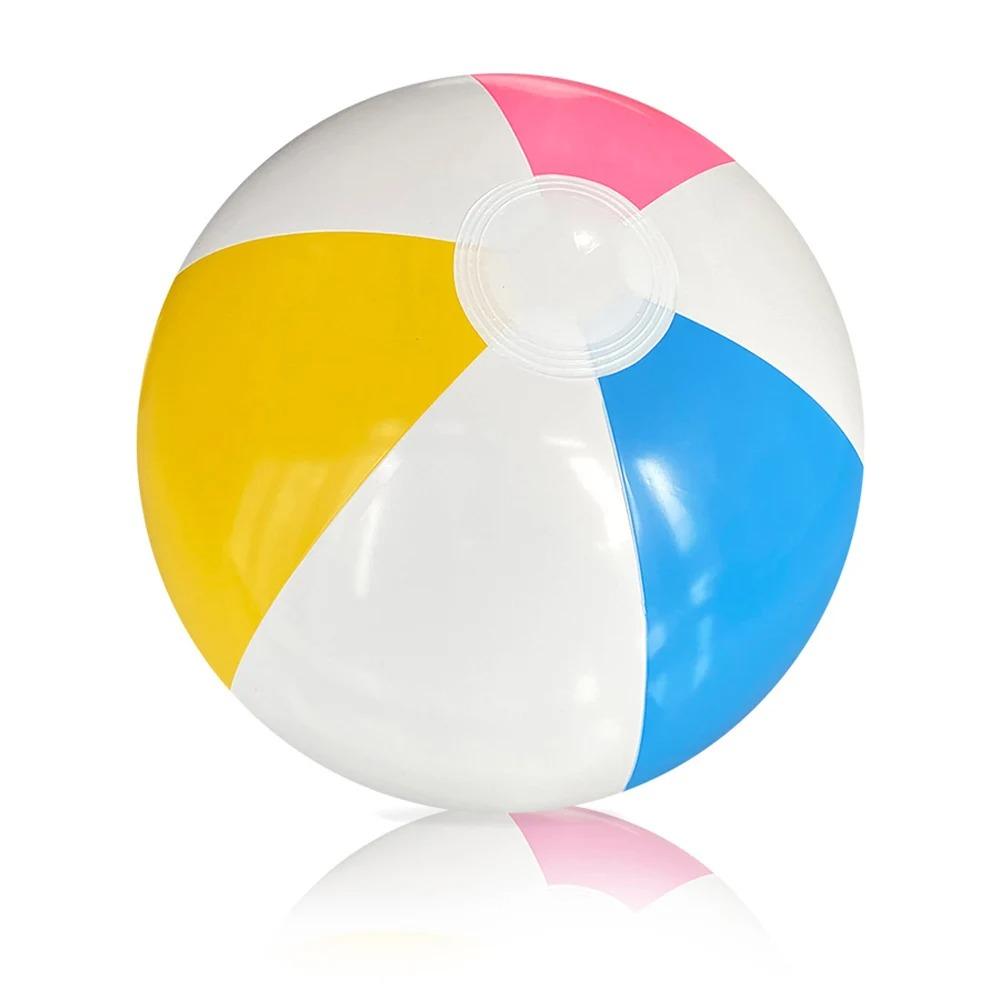 1pc Inflatable Beach Ball 12"/16" Swimming Pool Beach Party Decoration Ball for Kids Adults Summer Water Games Rainbow Beachball