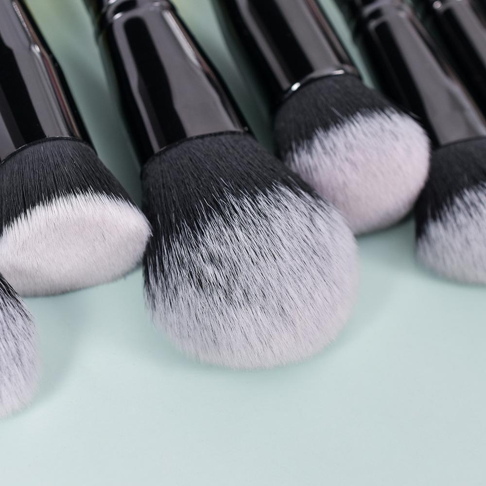 15-Piece High-End Makeup Brush Set: Black Powder, Eyeshadow, Blush & Multifunctional Tools