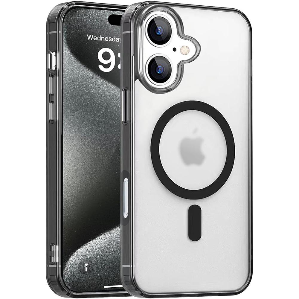 Strong Magnetic For Magsafa Hybrid Case For  iPhone 16 15 14 13 12 11 Pro Max Plus Mini Candy Color Matte Hard PC Cover Silicone