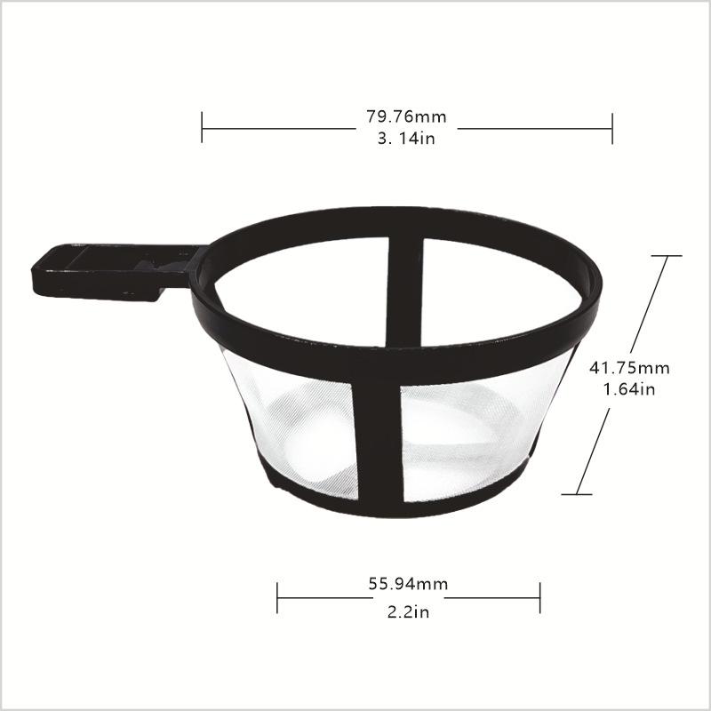 1/3/5/10 Stück Kaffeefilter Wiederverwendbar Nylon Kaffeekannenfilter Tragbarer Korb Tassenstil Umweltschutz Netz Kaffeezubehör
