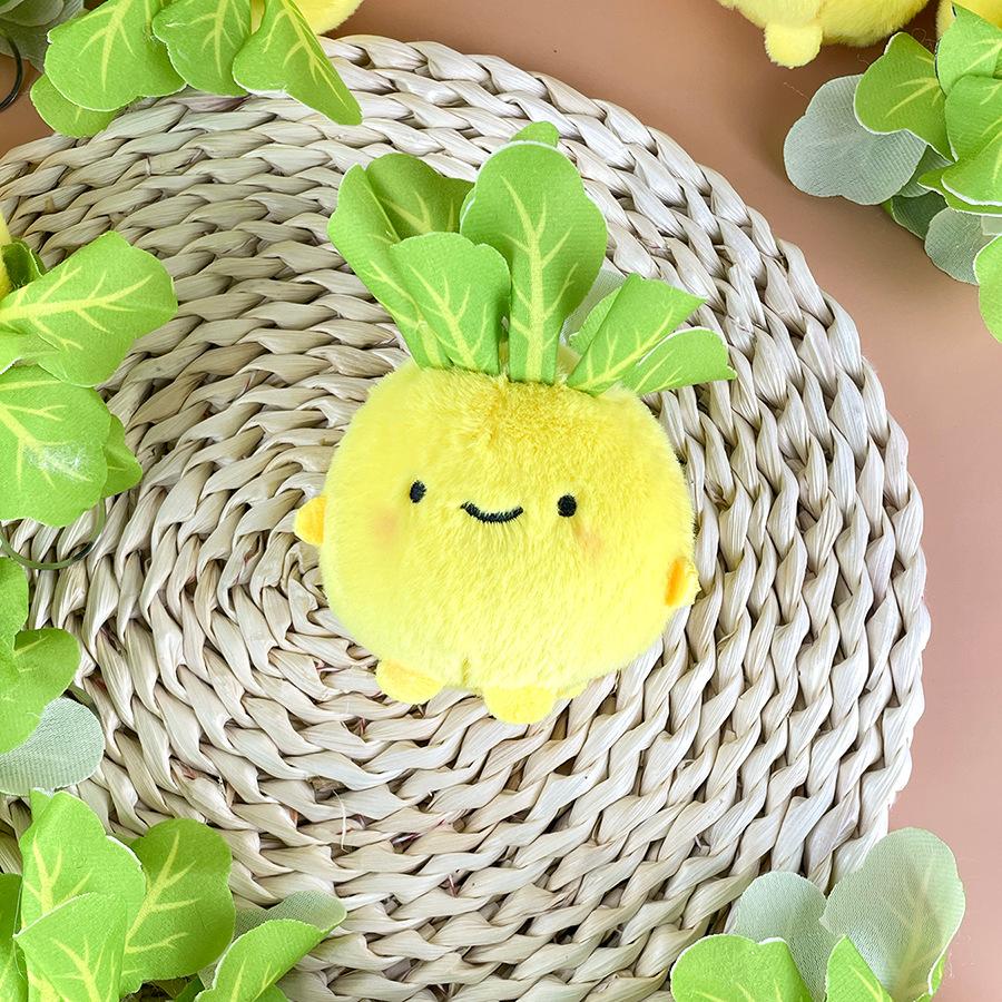 

Cartoon Vegetable Doll Three-color Radish Kohlrabi Toy Doll Bag Hanging Doll Keychain Doll Height about 7cm