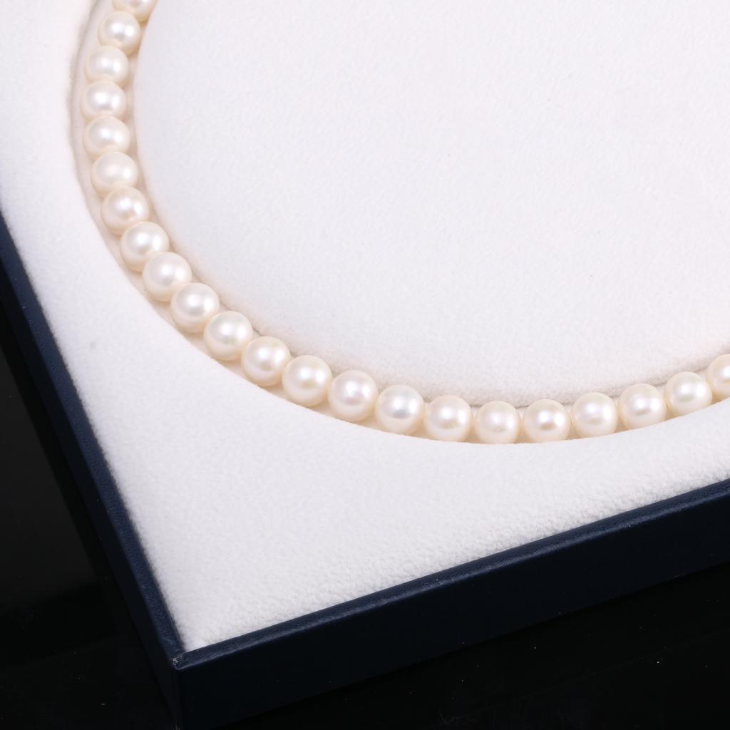 1String, White Natural Freshwater Pearls, Potato Shape Pearl Beads, 8–9 Mm, for DIY Necklace Accessories, Jewelry Making Valentine's Day Gifts, 36cm
